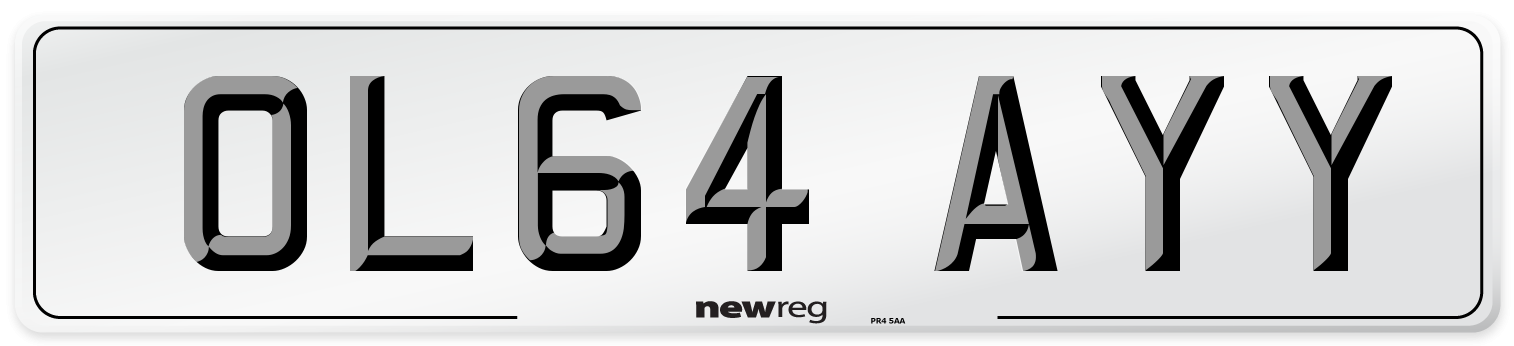 OL64 AYY Number Plate from New Reg